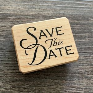 “Save the Date” Big Stamp for Ink Pad